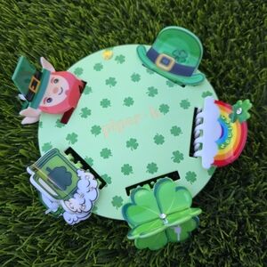 Piper K St. Patrick's Day Hair Clips NEW